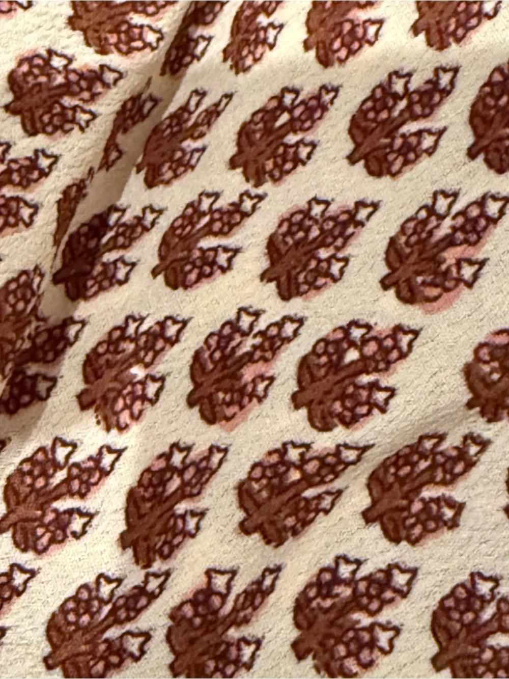 Printed Doen Beige and Brown Maxi Wrap Skirt - Lightweight Flowing Silhouette